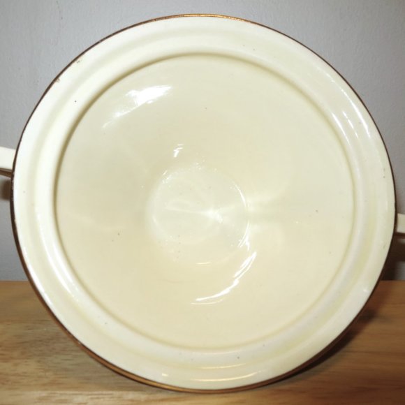 Creamer and Sugar Bowl Burleigh Ware Burgess & Leigh 5594 Burgundy Zenith Shape - Picture 7 of 16